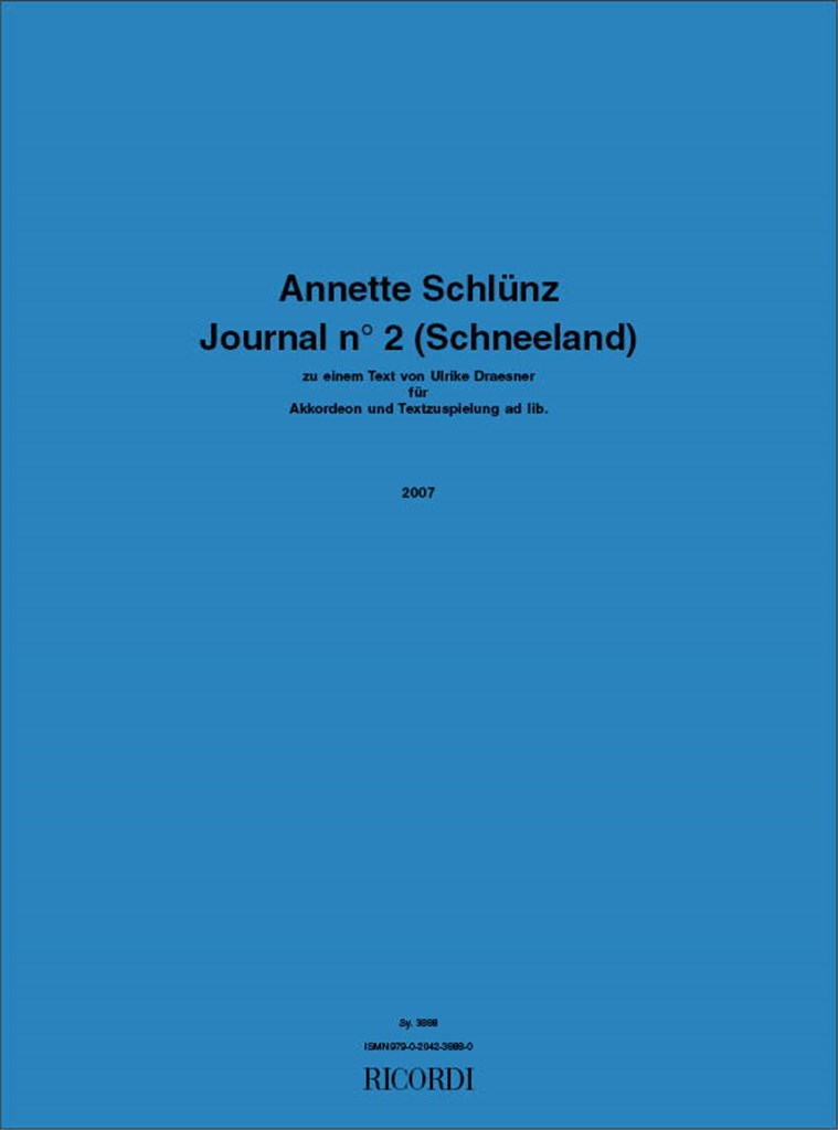 Journal n° 2 (Schneeland)